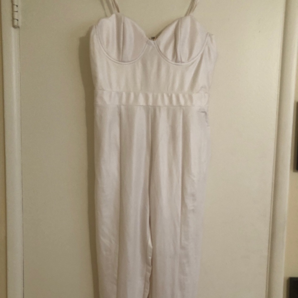 HOT All White Jumpsuit